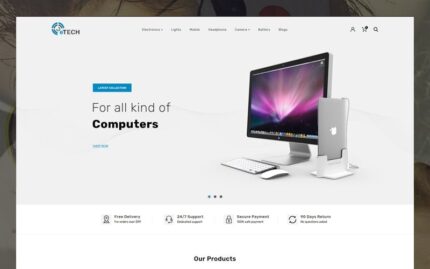 eTech Electronics Store OpenCart Template