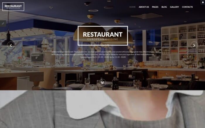 Template Joomla Responsif Restoran Eropa