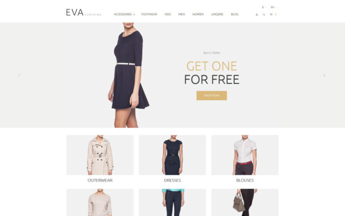 Tema PrestaShop Pakaian EVA