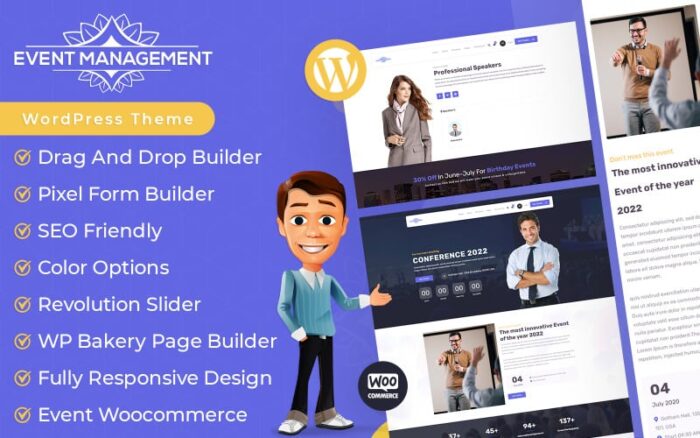 Tema WordPress Manajemen Acara