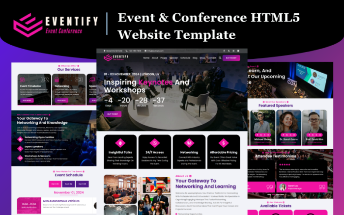 Eventify - Template Situs Web HTML5 Acara & Konferensi