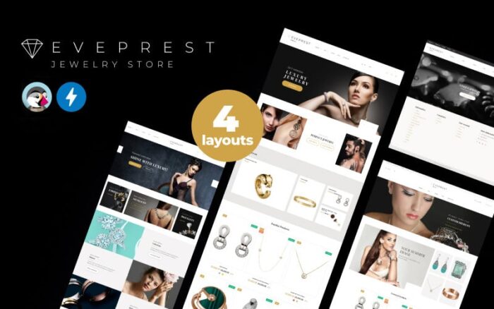 Eveprest Jewelry 1.7 - Tema PrestaShop Toko Perhiasan