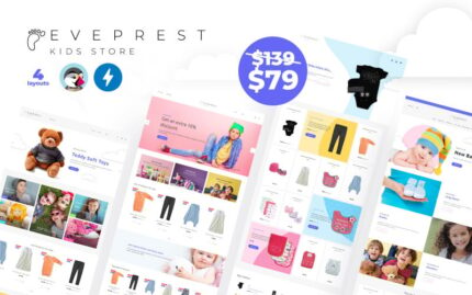 Eveprest Kids 1.7 - Tema PrestaShop Toko Anak