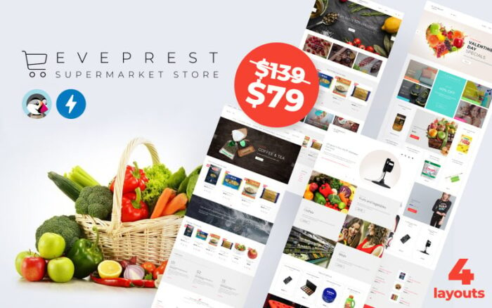 Eveprest Supermarket 1.7 - Tema PrestaShop Toko Supermarket