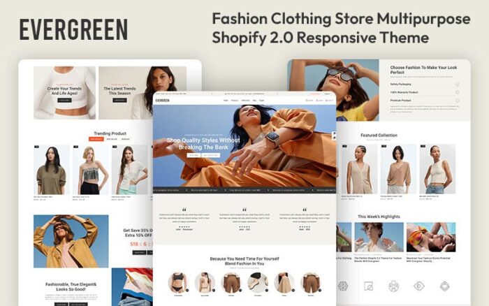 Evergreen - Fashion Clothing Store Multipurpose Shopify 2.0 Responsive Theme