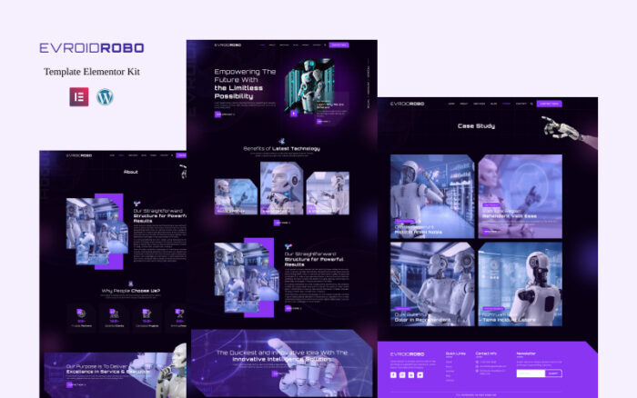 Evroidrobo - Kit Template Robotika Elementor