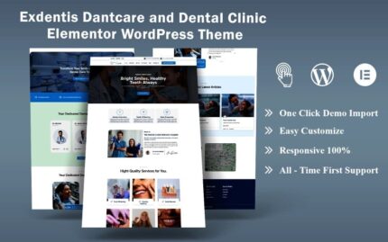 Tema WordPress Elementor Klinik Gigi dan Perawatan Gigi Exdentis