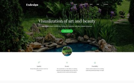 Exdesign - Template Joomla Kreatif Multihalaman Desain Eksterior