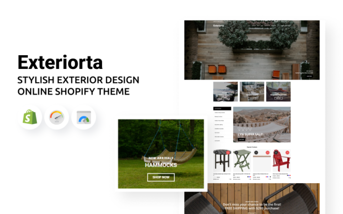 Exteriorta - Tema Shopify Online Desain Eksterior Bergaya