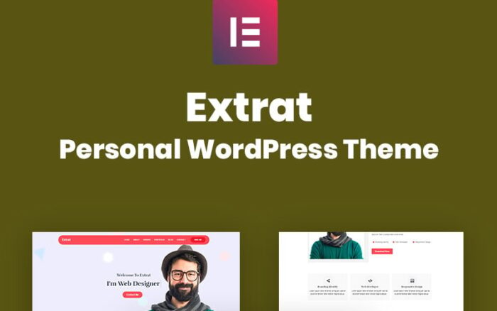 Extrat - Tema WordPress Responsif Portofolio Pribadi