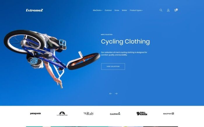 ExtremeZ - Extreme Sports Magento Theme