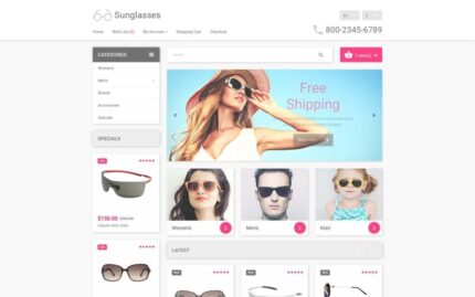 Eyewear OpenCart Template