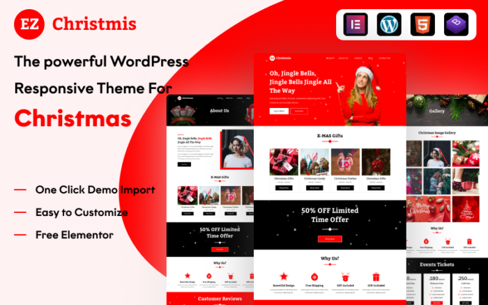 EZ Christmas: Tema WordPress Meriah untuk Menyederhanakan Bisnis Liburan Anda dengan Elementor