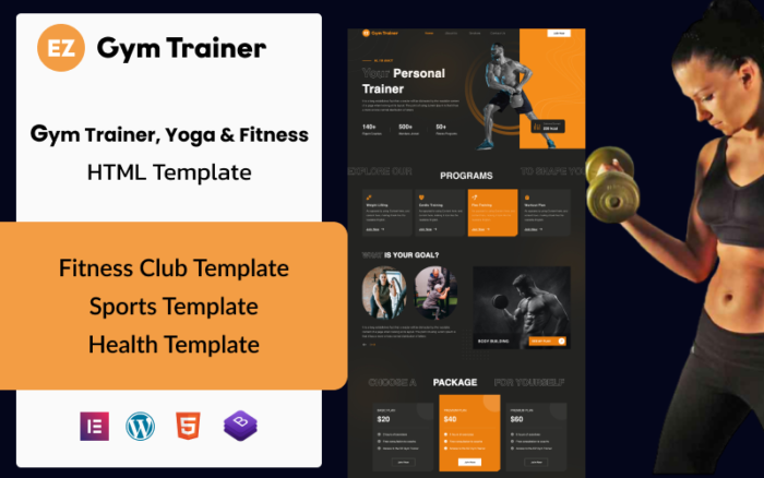 EZ Gym Trainer: Tema WordPress Terbaik untuk Pakar Kebugaran dan Pelatih Gym