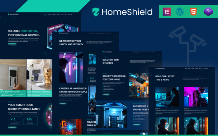 EZ Home Security – Template Sempurna untuk Sistem Keamanan Rumah Modern