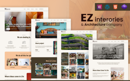 EZ Interiors Architecture: Tema WordPress Desain Interior & Gaya Rumah Premium