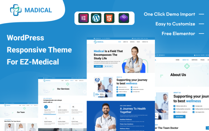 EZ Medical: Tingkatkan Layanan Kesehatan Anda dengan Tema WordPress EZ Medical