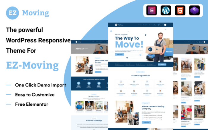 EZ Moving: Tema WordPress yang Kuat untuk Meningkatkan Bisnis Kepindahan Anda dengan Elementor