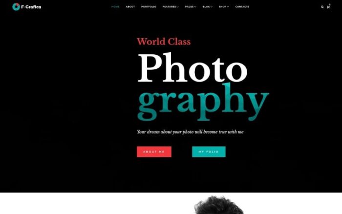 F-Grafica - Tema Fotografi WordPress Elementor