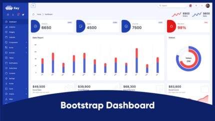 Dashboard Admin Bootstrap 5 Utama - Fitur Gambar 1