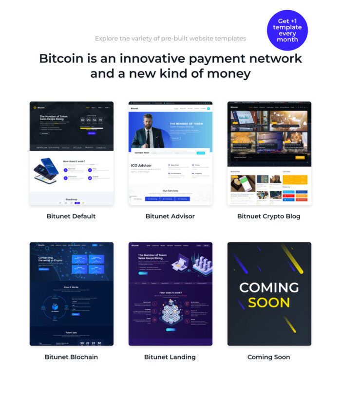 Bitunet - Tema WordPress Elementor Mata Uang Kripto Tema WordPress - Fitur Gambar 2