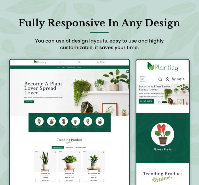 Planticy Nursery–Interior & Rumah–Furnitur Shopify 2.0 Tema Responsif Premium - Fitur Gambar 5