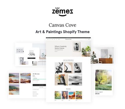 Canvas Cove - Tema Shopify Toko Online Seni & Lukisan yang Menakjubkan - Fitur Gambar 1