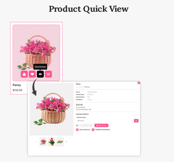 Flowerista - Template OpenCart 4.0.1.1 Elegan Untuk Toko Bunga Dan Butik E-dagang - Fitur Gambar 5