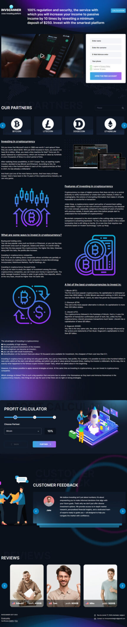 INVSCANNER | Template Untuk Investasi | Mata Uang Kripto - Fitur Gambar 1