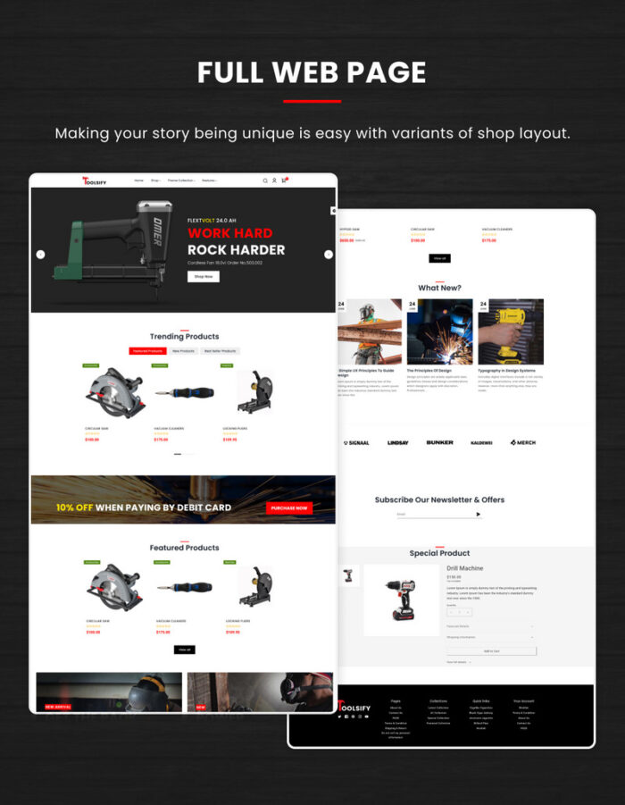 Toolsify Megastore –Tools and Machine Shopify 2.0 Template Responsif - Fitur Gambar 4