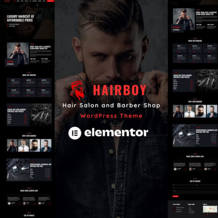 Hairboy - Tema WordPress Salon Rambut dan Pangkas Rambut Satu Halaman - Fitur Gambar 1