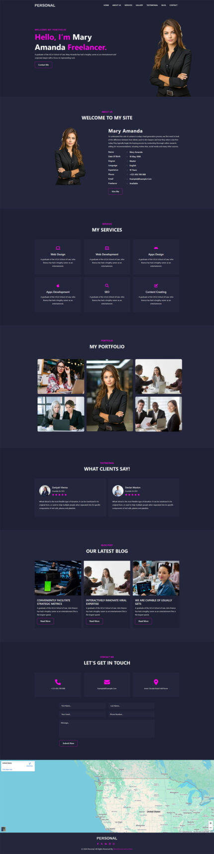 Pribadi - Template HTML Portofolio Pribadi Serbaguna - Fitur Gambar 1