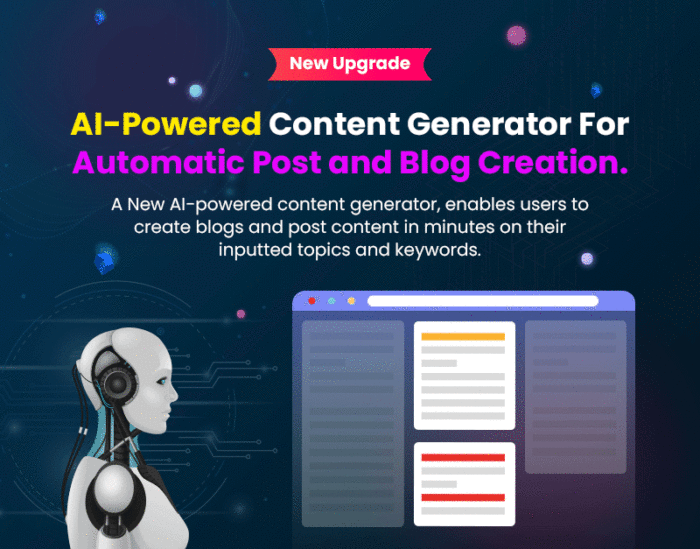 Tema WordPress Perencana dan Penyelenggara Acara Dengan Generator Konten AI - Fitur Gambar 1