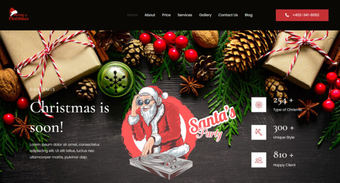 Template Wordpress Elementor Pendaratan Natal - Fitur Gambar 1