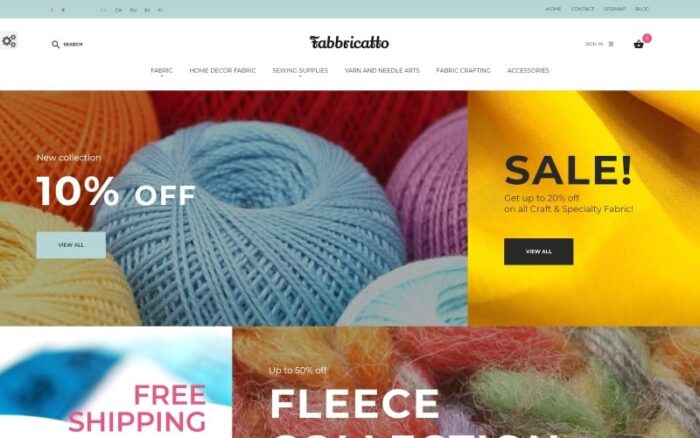 Tema PrestaShop Fabbricatto