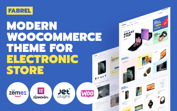 Fabrel - Tema WooCommerce Toko Elektronik Online