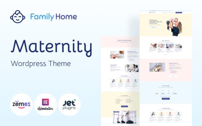 FamilyHome - Tema WordPress Kehamilan dan Persalinan