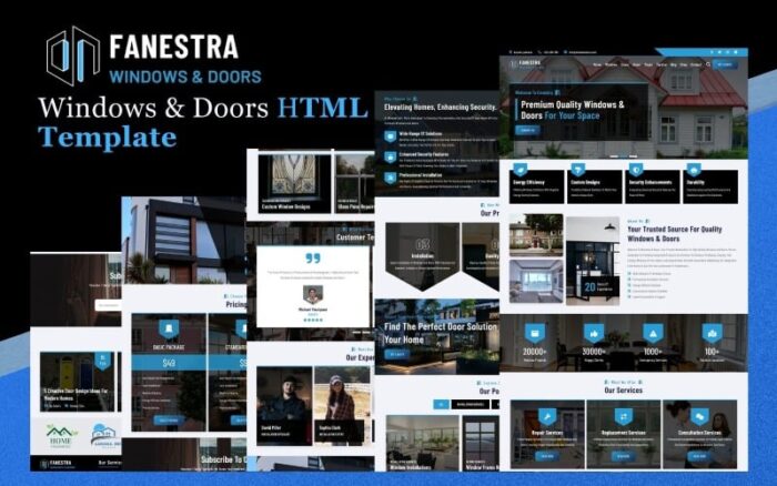 Fanestra - Template Situs Web HTML5 Layanan Jendela dan Pintu