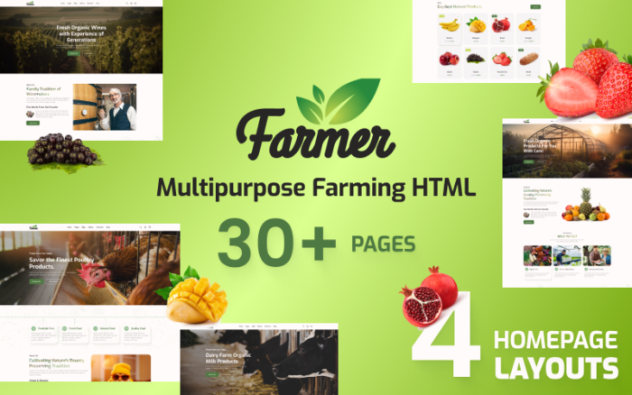 Petani - Template Situs Web HTML5 Pertanian Organik