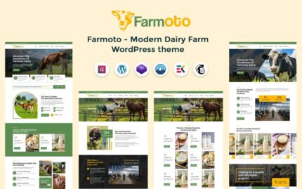 Farmoto - Modern Cow and Dairy Farm Wordpress Theme