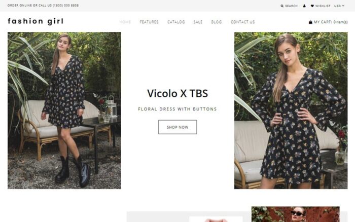 Fashion Girl - Tema Shopify Siap Pakai untuk Toko Pakaian Wanita