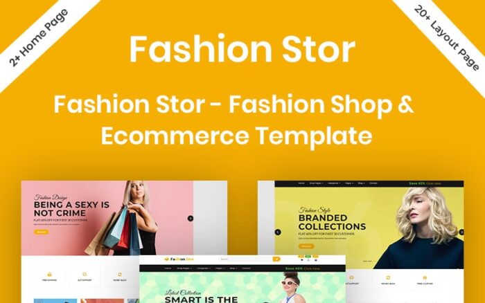 Fashion Stor - Template Situs Web Toko Mode & E-niaga