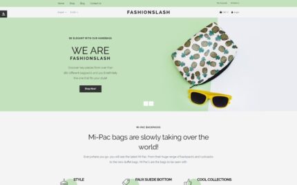 Fashionslash - Template OpenCart Produk Tunggal Fashion Mewah