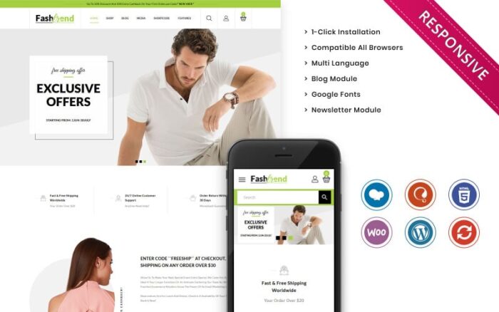 Fashtrend - Tema WooCommerce Responsif Toko Mode