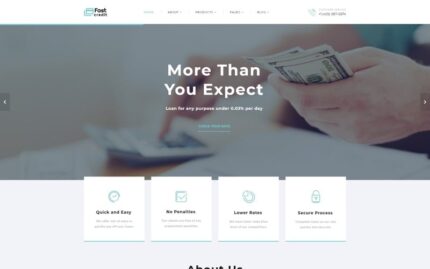 FastCredit - Mortgage Solutions Multipage Website Template