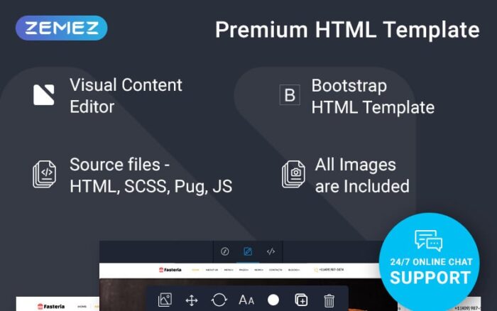 Fasteria - Template Situs Web Restoran Siap Pakai