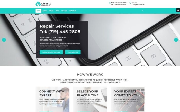 Fastfix - Template Joomla Minimal Bersih Pusat Layanan