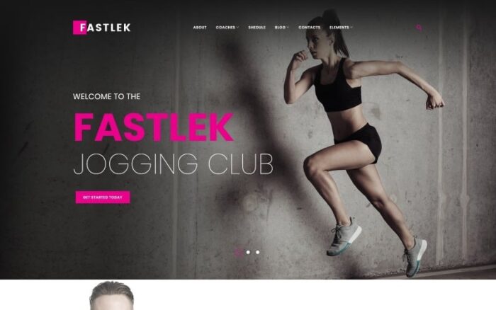 Fastlek - Tema WordPress Klub Lari & Pelatihan