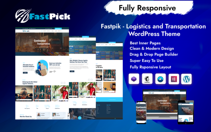 Fastpik - Tema WordPress Logistik dan Transportasi