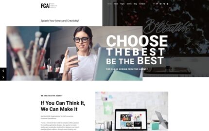 FCA - Template Joomla Agensi Kreatif yang Menakjubkan